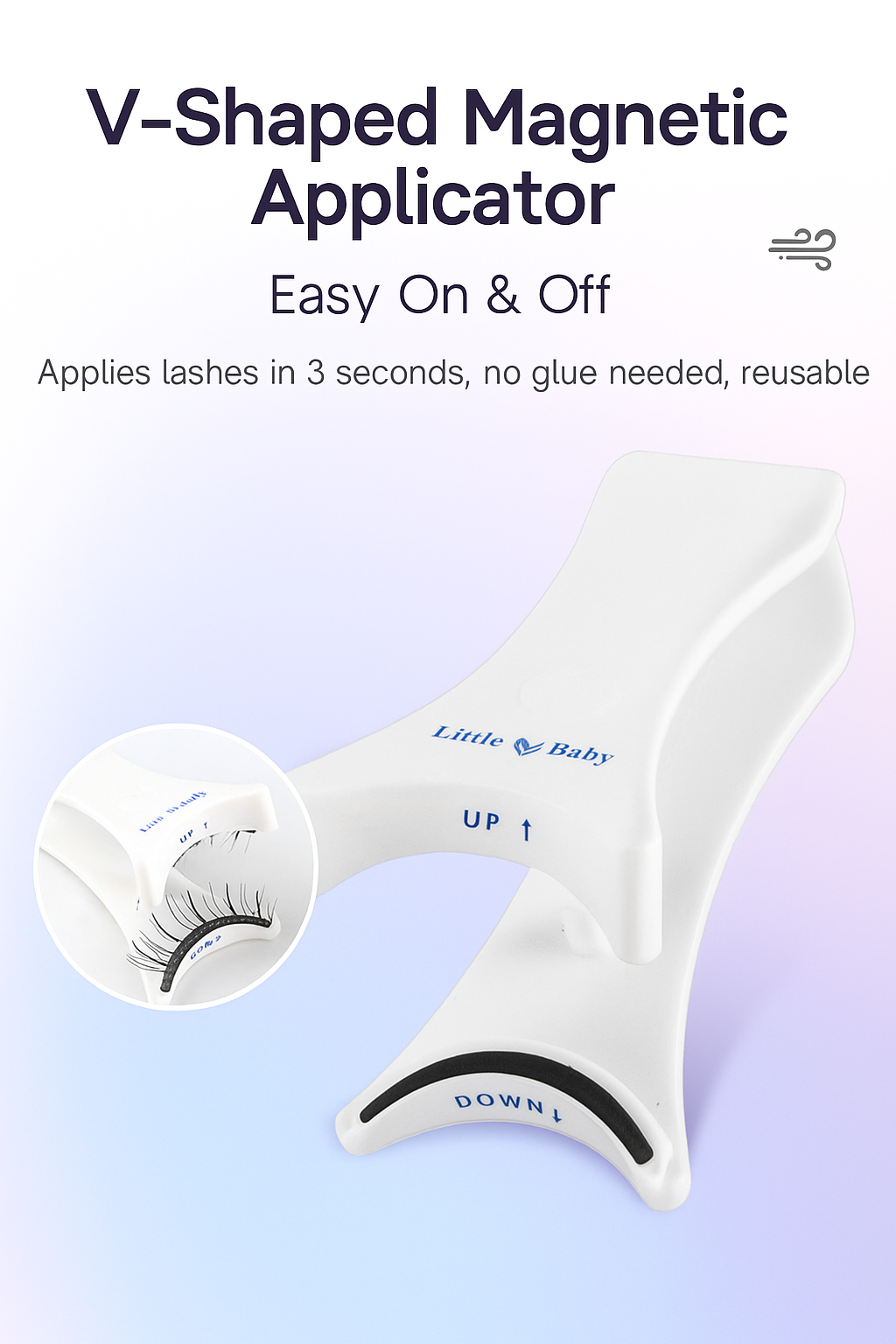 Natural Eyelashes Magnetic Suction False Eyelashes Daily One Pair Mink Hair Super Soft Natural Simulation Easy To Wear
